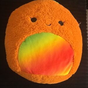 Squishmallows Orange and Rainbow Stuffed Animal